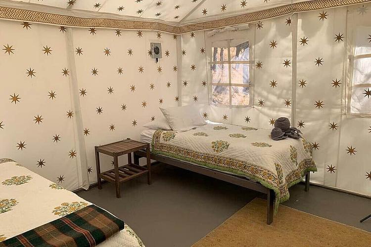 White Glamping Tent Twin XL (Two Guest)